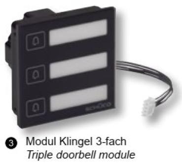 Modul Klingel 3-fach 263109